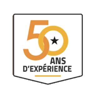 Label qualité 50 ans d'experience